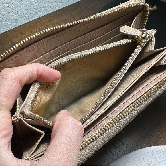 Prada Saffiano Leather Zip Around Wallet - Picture 6 of 13